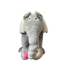 Dr. Suess‎ Elephant Stuffed Animal Plush Toy 9" Grey Soft